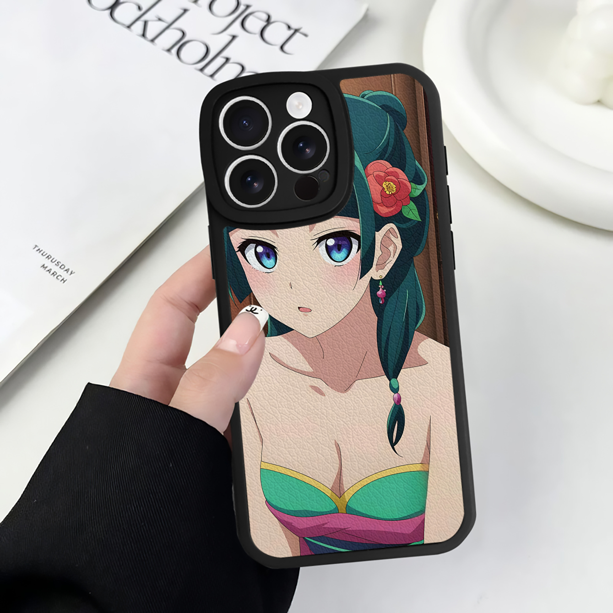 薬屋のひとりごと The Apothecary Diaries 【iPhone 16シリーズ対応】シリコンスマホケース（レザー調） 材質：シリコン